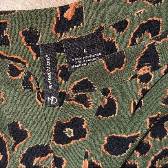 New Directions • Green Cheetah Print Tunic - Picture 6 of 10